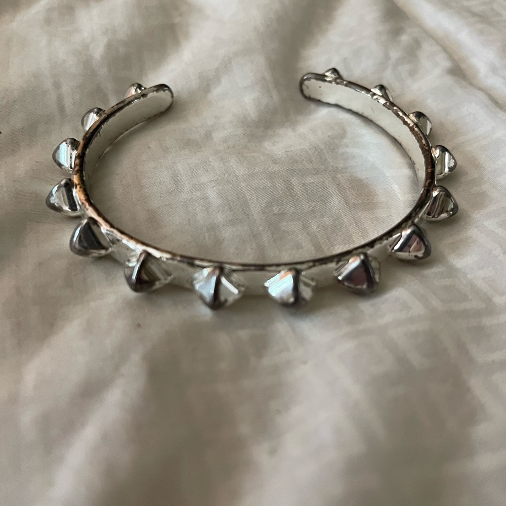 Stella & Dot spiky silver bracelet - Picture 2 of 3